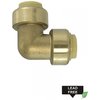 American Imaginations 1 in. x 1 in. Lead Free Brass Push-Fit 90 Elbow AI-35086